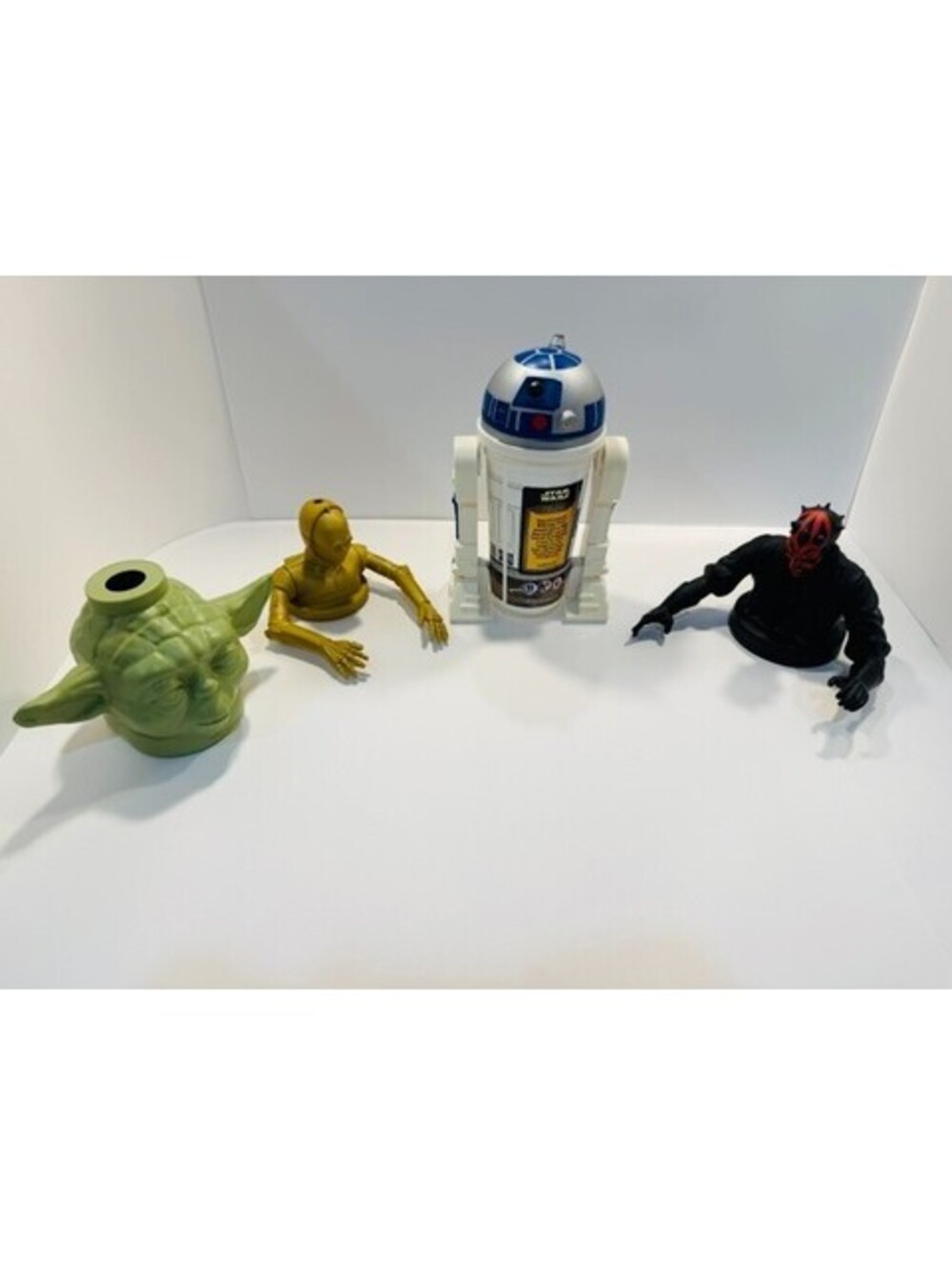 1999 Star Wars Episode I Fast Food Cup Lot R2-D2 Darth Maul C-3PO Yoda Taco Bell